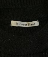 le coeur blanc（ル　クール　ブラン）ニット・セーター 黒 サイズ:38(M位) レディース/2200621843026
