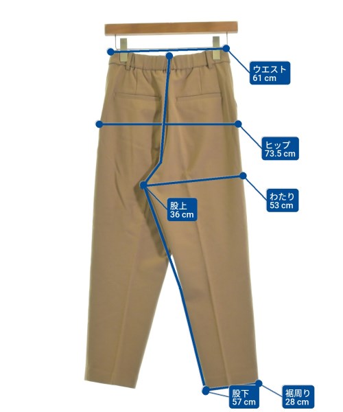 le coeur blanc（ル　クール　ブラン）スラックス ベージュ サイズ:36(S位) レディース/2200631777038