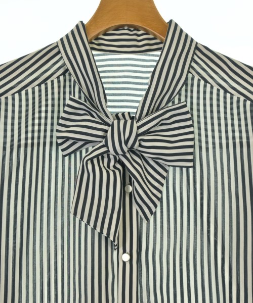 le coeur blanc（ル　クール　ブラン）ブラウス 紺 サイズ:38(M位) レディース/2200622881232