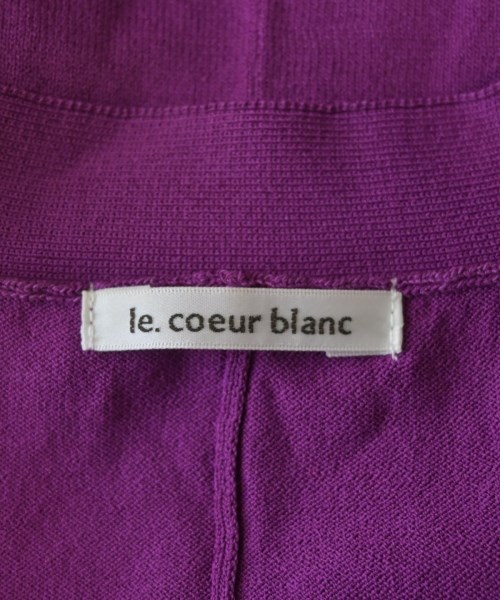 le coeur blanc（ル　クール　ブラン）カーディガン 紫 サイズ:38(M位) レディース/2200639291086