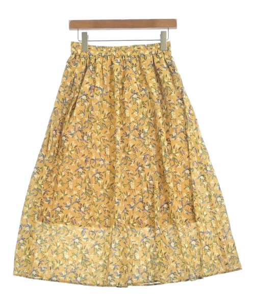 le coeur blanc（ル　クール　ブラン）ロング・マキシ丈スカート 黄 サイズ:38(M位) レディース/2200627265037