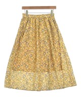 le coeur blanc（ル　クール　ブラン）ロング・マキシ丈スカート 黄 サイズ:38(M位) レディース/2200627265037