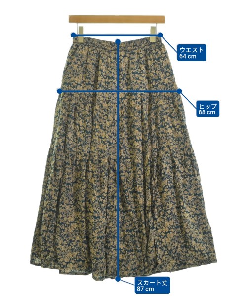 le coeur blanc（ル　クール　ブラン）ロング・マキシ丈スカート 緑 サイズ:9(M位) レディース/2200634150043