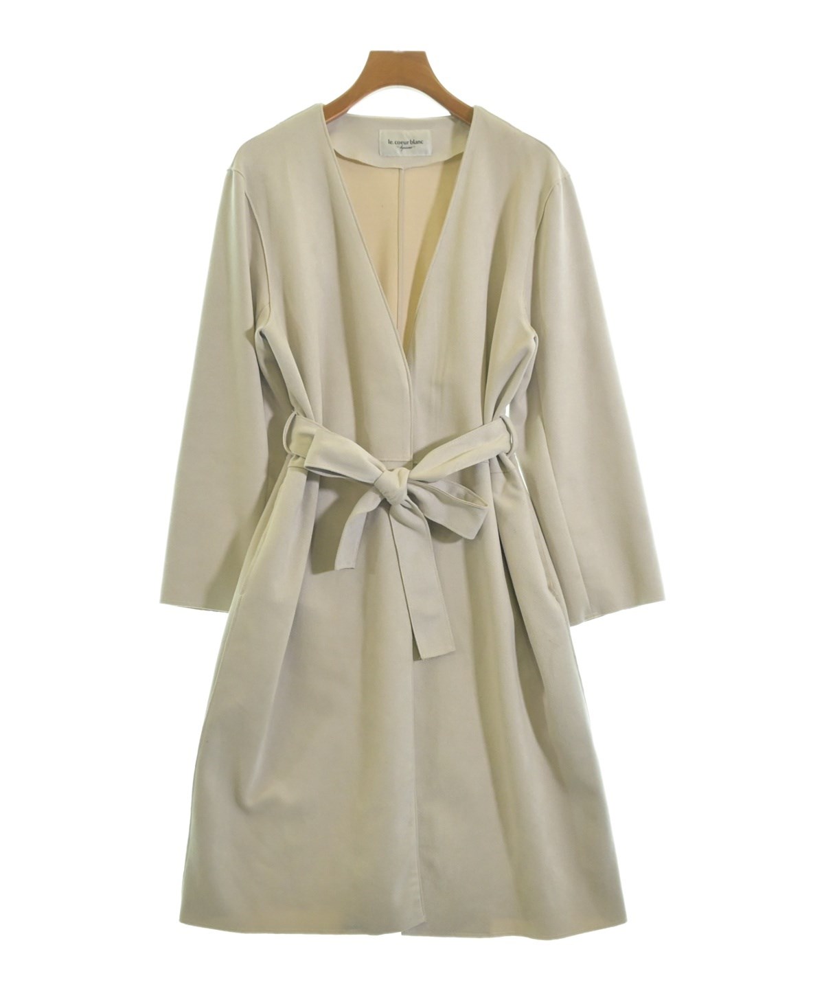 le coeur blanc（ル クール ブラン）チェスターコート 白 サイズ:38(M