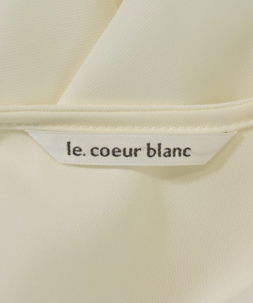 le coeur blanc（ル　クール　ブラン）ブラウス 白 サイズ:38(M位) レディース/2200637837071