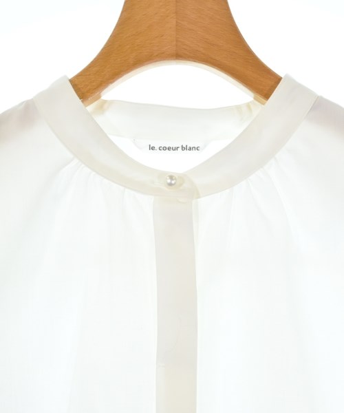 le coeur blanc（ル　クール　ブラン）ブラウス 白 サイズ:38(M位) レディース/2200637837101