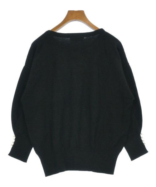 le coeur blanc（ル　クール　ブラン）ニット・セーター 黒 サイズ:38(M位) レディース/2200635294043