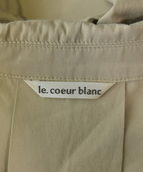 le coeur blanc（ル　クール　ブラン）カジュアルシャツ ベージュ サイズ:38(M位) レディース/2200622187020