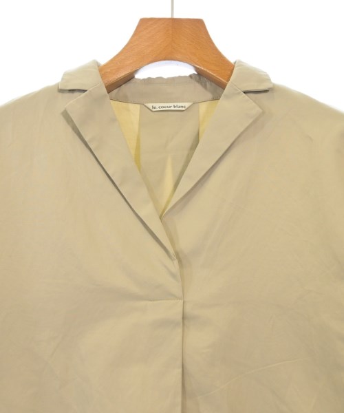 le coeur blanc（ル　クール　ブラン）カジュアルシャツ ベージュ サイズ:38(M位) レディース/2200622187020