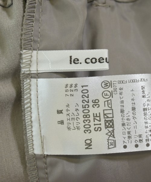 le coeur blanc（ル　クール　ブラン）その他 グレー サイズ:36(S位) レディース/2200613869041