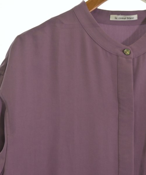 le coeur blanc（ル　クール　ブラン）シャツワンピース 紫 サイズ:38(M位) レディース/2200617592082