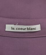 le coeur blanc（ル　クール　ブラン）シャツワンピース 紫 サイズ:38(M位) レディース/2200617592082