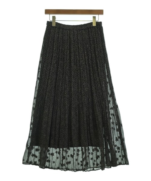 le coeur blanc（ル　クール　ブラン）ロング・マキシ丈スカート 黒 サイズ:38(M位) レディース/2200619902117