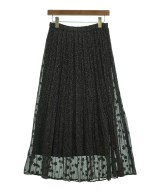 le coeur blanc（ル　クール　ブラン）ロング・マキシ丈スカート 黒 サイズ:38(M位) レディース/2200619902117