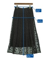 le coeur blanc（ル　クール　ブラン）ロング・マキシ丈スカート 黒 サイズ:38(M位) レディース/2200619902117