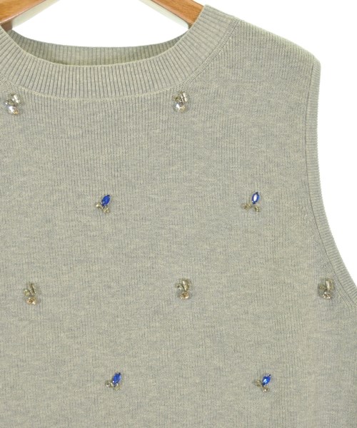 le coeur blanc（ル　クール　ブラン）ベスト グレー サイズ:38(M位) レディース/2200630516010