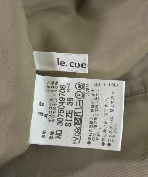 le coeur blanc（ル　クール　ブラン）ひざ丈スカート ベージュ サイズ:38(M位) レディース/2200606491112