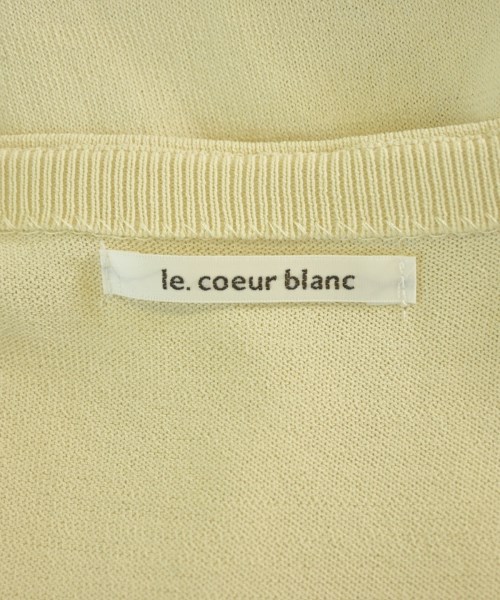 le coeur blanc（ル　クール　ブラン）ニット・セーター ベージュ サイズ:38(M位) レディース/2200606669023