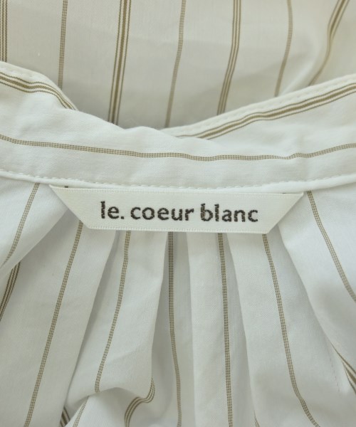 le coeur blanc（ル　クール　ブラン）ブラウス 白 サイズ:38(M位) レディース/2200606669047