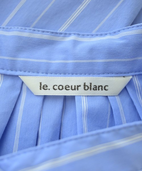 le coeur blanc（ル　クール　ブラン）ブラウス 青 サイズ:38(M位) レディース/2200606669054