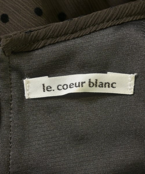 le coeur blanc（ル　クール　ブラン）ブラウス 茶 サイズ:38(M位) レディース/2200613083072