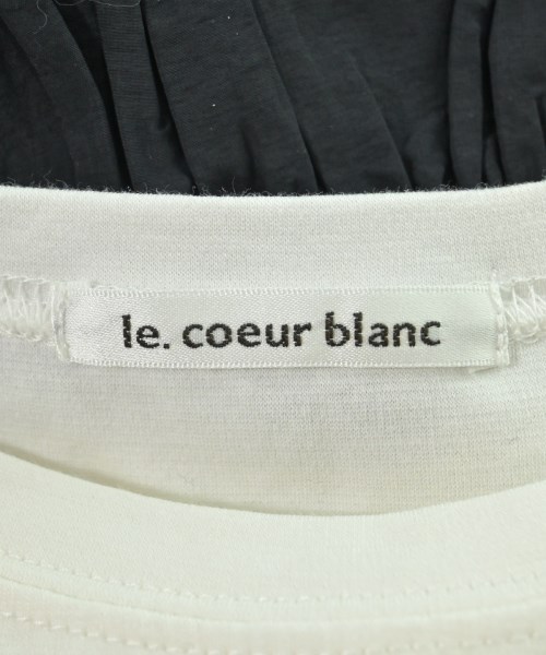 le coeur blanc（ル　クール　ブラン）Tシャツ・カットソー 黒 サイズ:38(M位) レディース/2200613483056