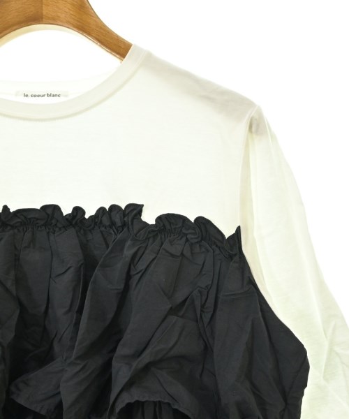 le coeur blanc（ル　クール　ブラン）Tシャツ・カットソー 黒 サイズ:38(M位) レディース/2200613483056