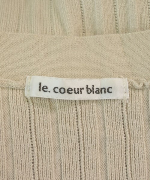 le coeur blanc（ル　クール　ブラン）カーディガン ベージュ サイズ:38(M位) レディース/2200617792093