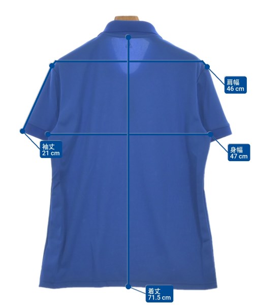 le coeur blanc（ル　クール　ブラン）ポロシャツ 青 サイズ:L メンズ/2200617940029