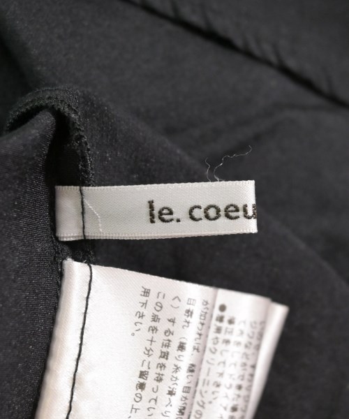 le coeur blanc（ル　クール　ブラン）ブラウス 黒 サイズ:38(M位) レディース/2200612829077