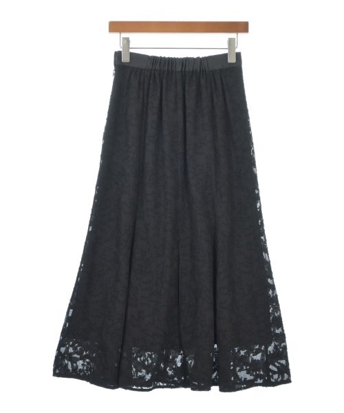 le coeur blanc（ル　クール　ブラン）ロング・マキシ丈スカート 黒 サイズ:38(M位) レディース/2200614591040