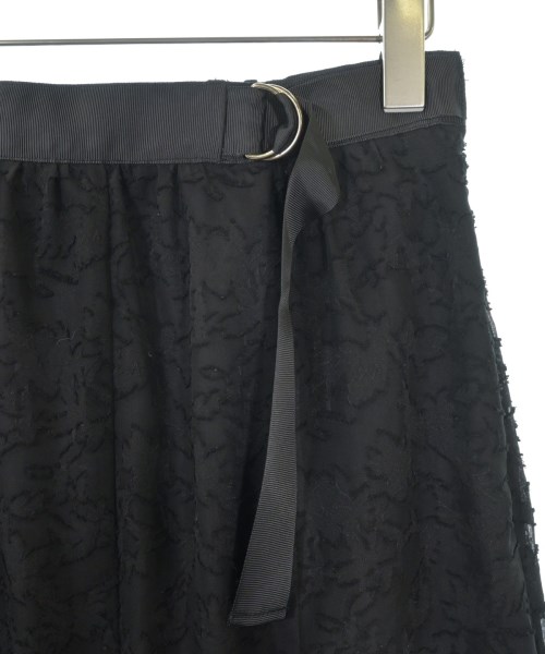 le coeur blanc（ル　クール　ブラン）ロング・マキシ丈スカート 黒 サイズ:38(M位) レディース/2200614591040