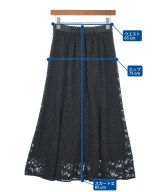 le coeur blanc（ル　クール　ブラン）ロング・マキシ丈スカート 黒 サイズ:38(M位) レディース/2200614591040