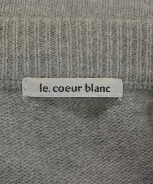 le coeur blanc（ル　クール　ブラン）ニット・セーター グレー サイズ:38(M位) レディース/2200671957018