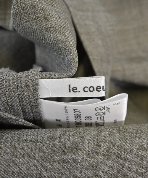 le coeur blanc（ル　クール　ブラン）ブラウス 茶 サイズ:38(M位) レディース/2200669254129