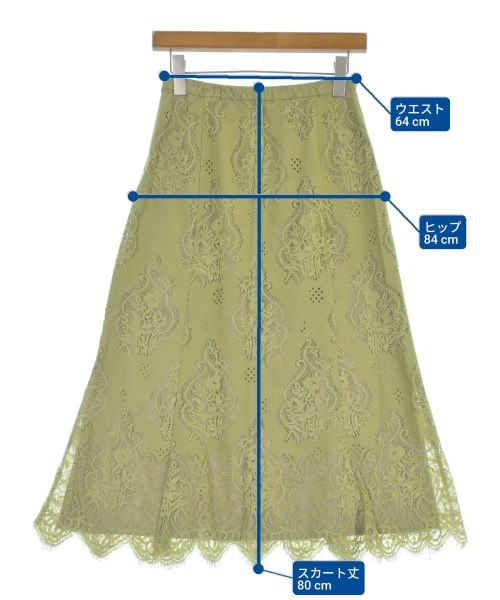 le coeur blanc（ル　クール　ブラン）ロング・マキシ丈スカート カーキ サイズ:38(M位) レディース/2200671182342