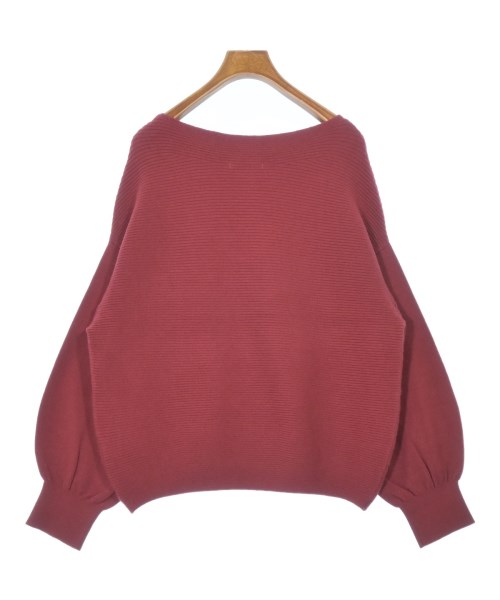 le coeur blanc（ル　クール　ブラン）ニット・セーター 赤 サイズ:38(M位) レディース/2200666916129