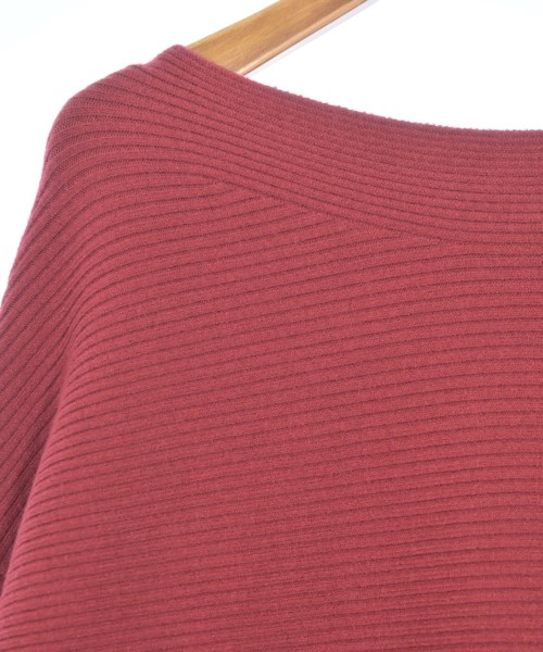 le coeur blanc（ル　クール　ブラン）ニット・セーター 赤 サイズ:38(M位) レディース/2200666916129