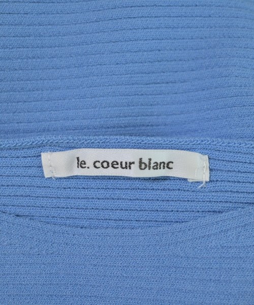 le coeur blanc（ル　クール　ブラン）ニット・セーター 青 サイズ:38(M位) レディース/2200666916150