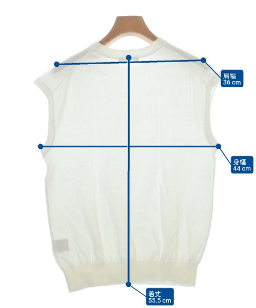 le coeur blanc（ル　クール　ブラン）ベスト 白 サイズ:2(M位) レディース/2200672656187