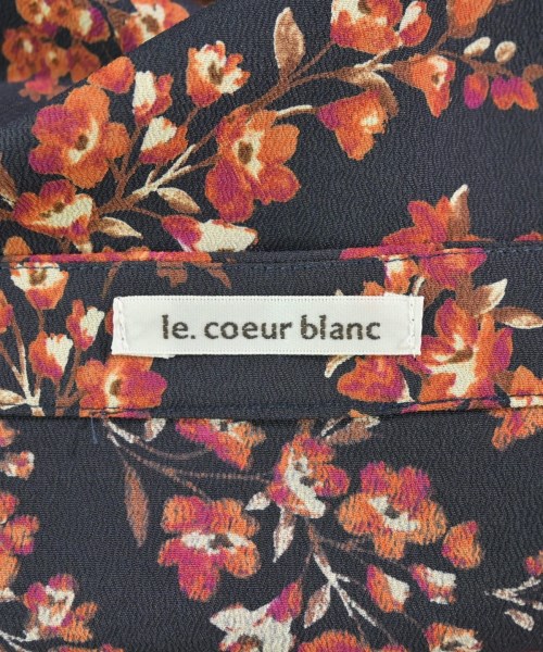 le coeur blanc（ル　クール　ブラン）シャツワンピース 紺 サイズ:38(M位) レディース/2200665376078