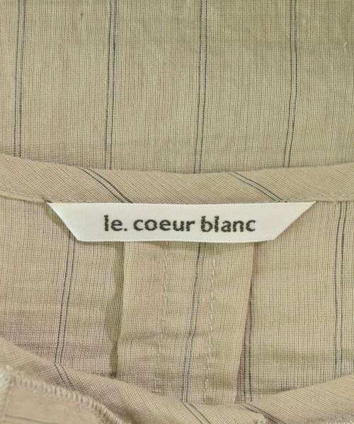 le coeur blanc（ル　クール　ブラン）ブラウス ベージュ サイズ:38(M位) レディース/2200676095050