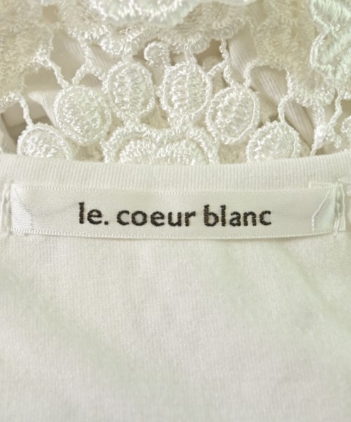 le coeur blanc（ル　クール　ブラン）タンクトップ 白 サイズ:38(M位) レディース/2200680942098