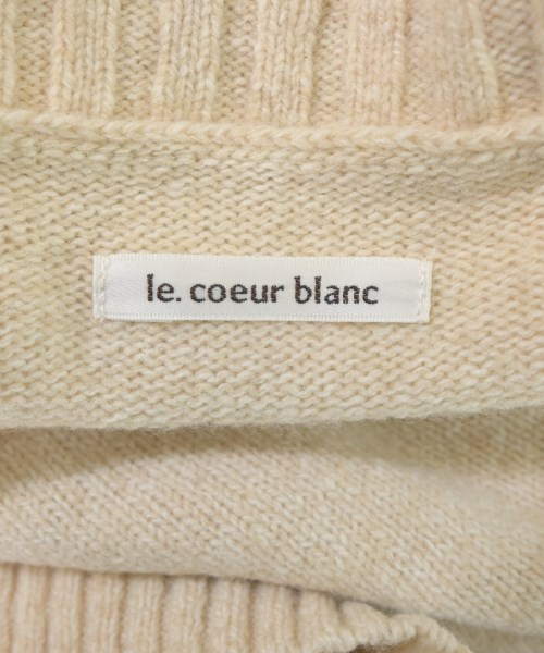le coeur blanc（ル　クール　ブラン）ニット・セーター ベージュ サイズ:38(M位) レディース/2200676023022