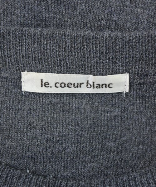 le coeur blanc（ル　クール　ブラン）ニット・セーター グレー サイズ:38(M位) レディース/2200690553048