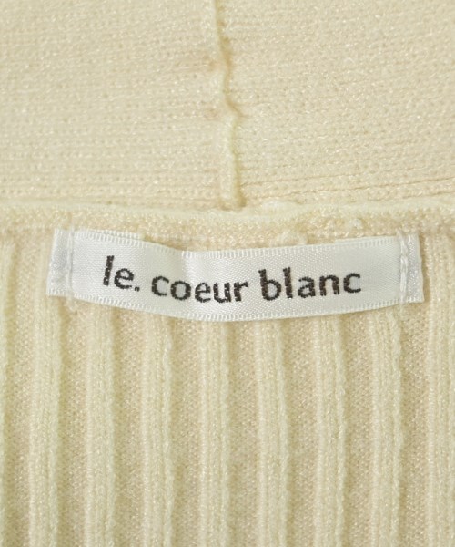 le coeur blanc（ル　クール　ブラン）ニット・セーター 白 サイズ:38(M位) レディース/2200691845036