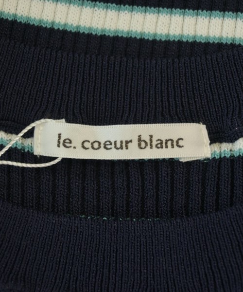 le coeur blanc（ル　クール　ブラン）ニット・セーター 紺 サイズ:38(M位) レディース/2200690348057