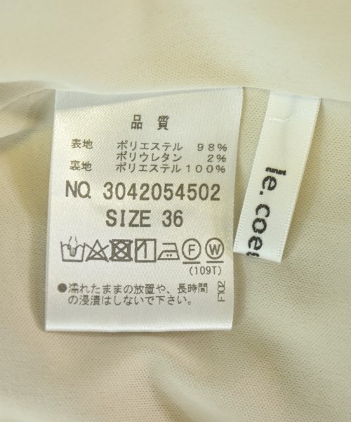 le coeur blanc（ル　クール　ブラン）スラックス ベージュ サイズ:36(S位) レディース/2200692442050