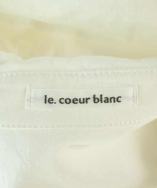 le coeur blanc（ル　クール　ブラン）カジュアルシャツ 白 サイズ:38(M位) レディース/2200692442067