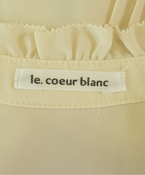 le coeur blanc（ル　クール　ブラン）ブラウス ベージュ サイズ:38(M位) レディース/2200692442074